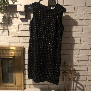 Calvin Klein black studded dress